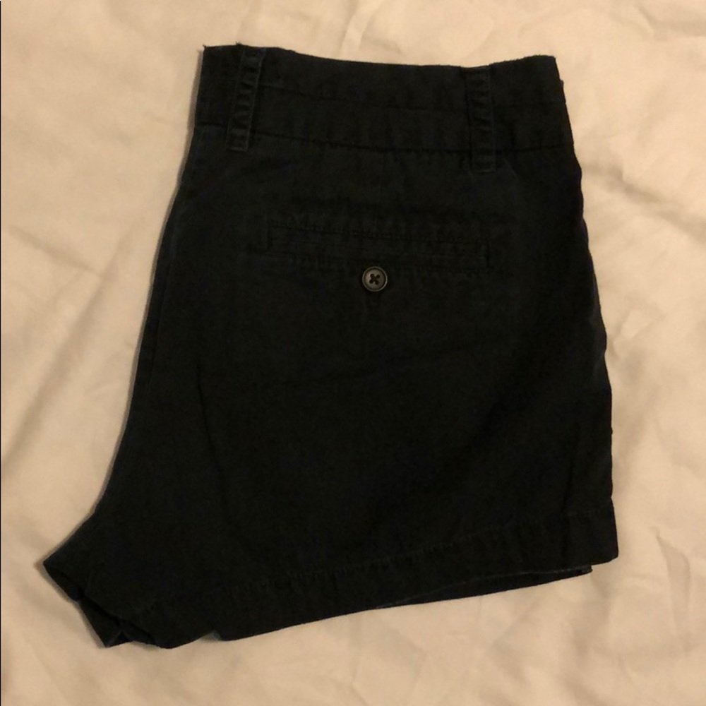 J Crew black chino shorts